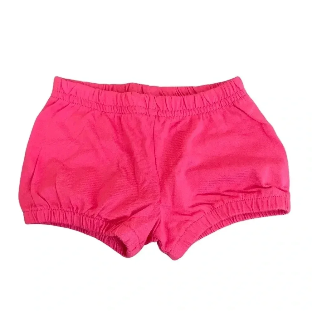 Baby Girls’ Bodysuits and Shorts Bundle, Size 0-3M 100% Cotton Set